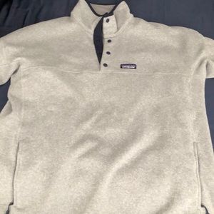 XL gray Patagonia 1/4 button up sweater. Great condition.